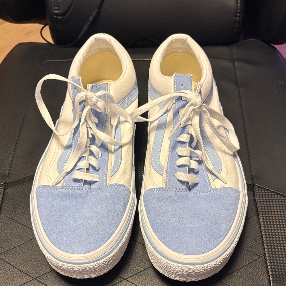 Vans Blue and White Sneakers